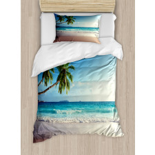 Scenic Island View Trees Duvet Cover Set