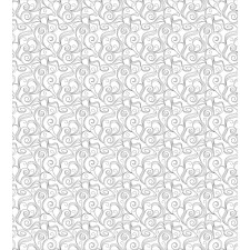 Swirls Ornamental Curls Duvet Cover Set