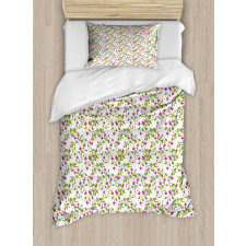 Fuchsia Flower in Blossom Duvet Cover Set