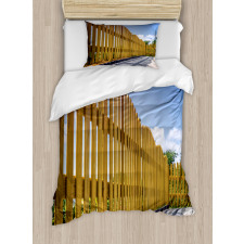 Terrace in Summer Day Sky Duvet Cover Set