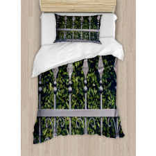 Outdoor Garden Fence Photo Duvet Cover Set