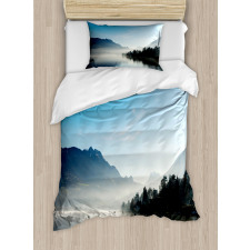 Lake Annecy France Sky Duvet Cover Set