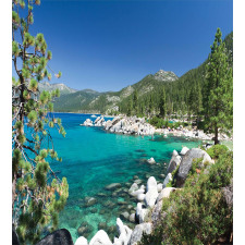 Lake Tahoe Shore View Duvet Cover Set