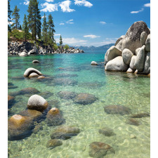 Water Stones Lake Tahoe Duvet Cover Set