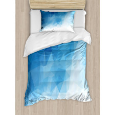 Abstract Polygonal Ombre Art Duvet Cover Set