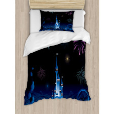 Children Park Firework Castle Duvet Cover Set