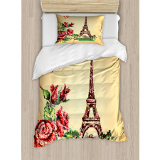 Love in Paris Eiffel Duvet Cover Set