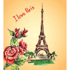 Love in Paris Eiffel Duvet Cover Set