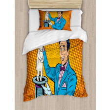 Magician Rabbit Pop Art Retro Duvet Cover Set