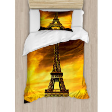 Paris Love Sunrise Duvet Cover Set