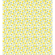 Fruit Art Lemons and Leaves Duvet Cover Set