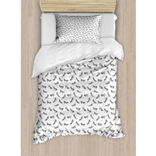 Simplistic Woman Shoes Duvet Cover Set