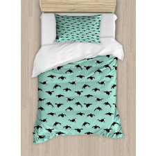 Irregularly Arranged Mammals Duvet Cover Set