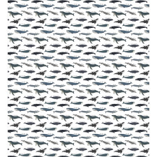 Type of Fish Grey Fin Killer Duvet Cover Set