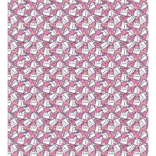 Girly Notebook Pen Marker Duvet Cover Set