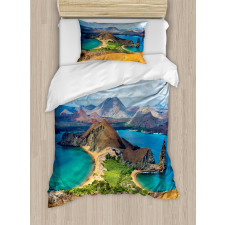 Galapagos Volcanic Scenery Duvet Cover Set