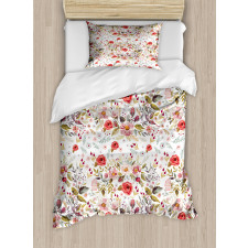 Romantic Feminine Spring Duvet Cover Set