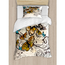 Monarch Vintage Damask Duvet Cover Set