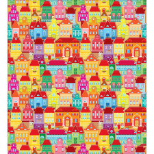 Colorful Houses Duvet Cover Set