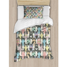 Hipster Playful Glass Duvet Cover Set