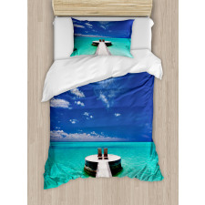 Lagoon Honeymoon Sea Duvet Cover Set