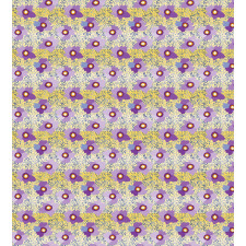 Vibrant Abstract Flowers Duvet Cover Set