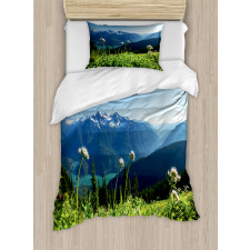 Diablo Lake Dandelions Duvet Cover Set