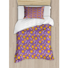 Sun and Sunglasses Pattern Duvet Cover Set