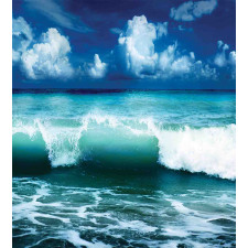 Caribbean Seascape Waves Duvet Cover Set
