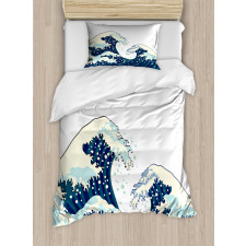 Ocean Surfing Aquatic Duvet Cover Set