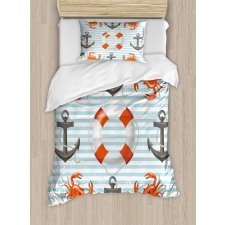 Life Rings Anchor Ropes Duvet Cover Set