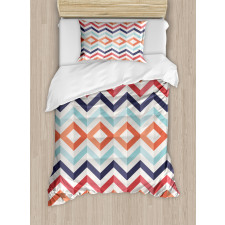 Zigzag Lines Stripes Duvet Cover Set