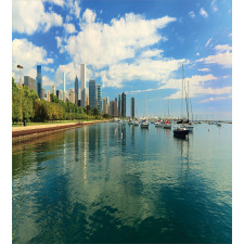 Lake Michigan Day Scenery Duvet Cover Set