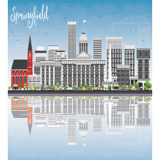 Modern Springfield Skyline Duvet Cover Set