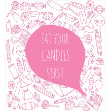 Eat Your Candies First Duvet Cover Set