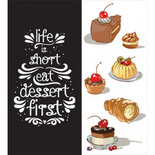 Eat Dessert First Patisserie Duvet Cover Set