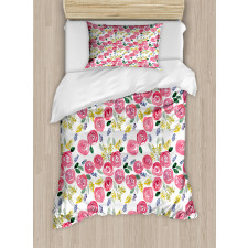 Fine Art Style Spring Flora Duvet Cover Set