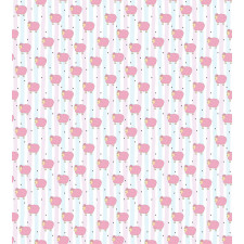 Sheep with Stripes Hearts Duvet Cover Set