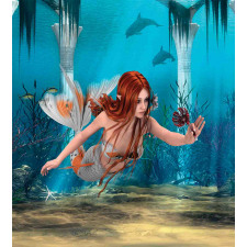 Magic Aqua Sea Lily Duvet Cover Set
