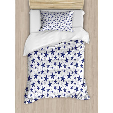 Starfish and Curls Pattern Duvet Cover Set