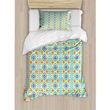 Colorful Theme Motif Duvet Cover Set