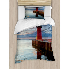 Calm Milwaukee Lighthouse Duvet Cover Set