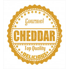 Gourmet Cheddar Rubber Stamp Duvet Cover Set