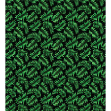 Exotic Jungle Leaves Art Duvet Cover Set