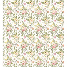 Vintage Pastel Flora Duvet Cover Set