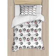 Romantic Flowers Duvet Cover Set