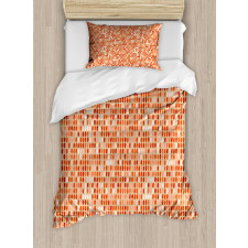 Shades of Tangerine Duvet Cover Set