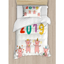 Chinese New Year Theme Doodle Duvet Cover Set