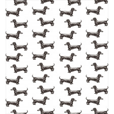 Dogs Pattern Lines Duvet Cover Set