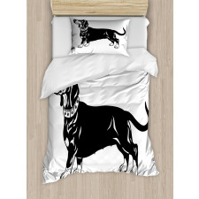 Long Torso Breed Dog Duvet Cover Set